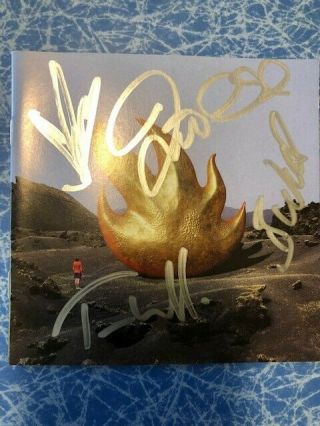 Audioslave Chris Cornell Autographed Cd Booklet Authentic Signed By Whole Band