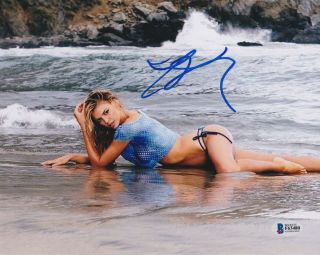 Kelly Rohrbach Signed 8x10 Photo Swimsuit Model Beckett Bas Autograph Auto B
