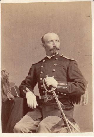 Cabinet Photo Lieutenant David Lyle 1874 West Point Inventor Of Gun 103