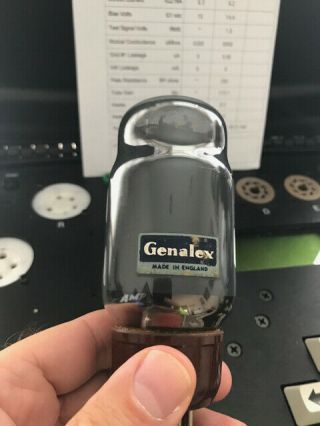 Matched Pair Vintage Genalex Gec Kt66 - Brown Base - Smoke Glass