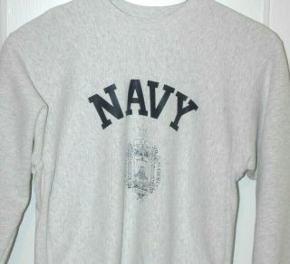 Vtg United States Naval Academy Sweatshirt Rare U.  S Navy Midshipmen Usna Usa