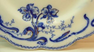 JOHNSON BROS POTTERY CHINA FLO BLUE PLATE DEL MONTE FLORAL PATTERN ANTIQUE 2