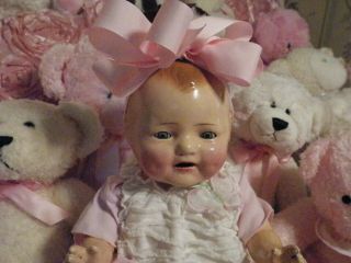 Antique Dimples Composition Baby Doll Large 20 " Reserved For Joyjoy