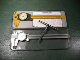 Old Machinist Tools Machining Premium Dial Calipers Pair Top Quality