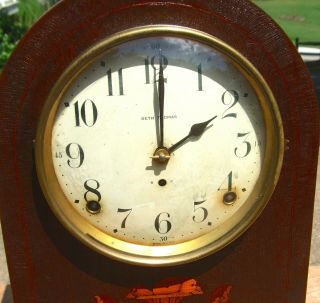 1913 Seth Thomas Prospect No.  4 Antique Mantle Clock,  8 - Day Striking, 3
