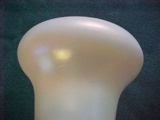 Signed QUEZAL Steuben Tiffany ERA Iridescent Art Glass Lamp Shade 2 - 1/4 