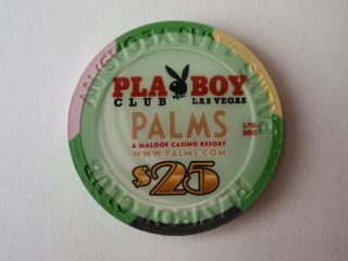 Palms Hotel Casino Las Vegas 2007 Playboy $25 Anna Nicole Smith 2 Chip New/UNC 2