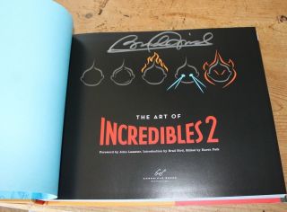 The Art Of Incredibles 2 Hardcover Book Hand Signed Autograph Brad Bird