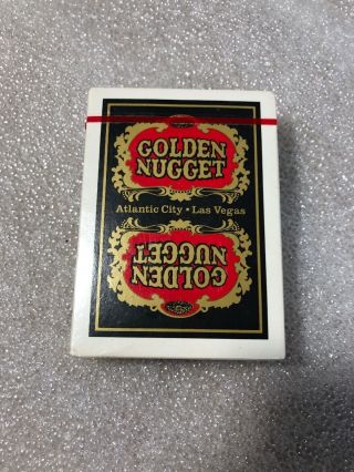 Golden Nugget Las Vegas Casino Playing Cards Black & Gold Deck