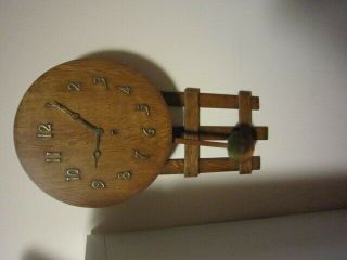 Old Arthur Pequegnat Wall Clock Oak Case Ottawa Berlin Canada