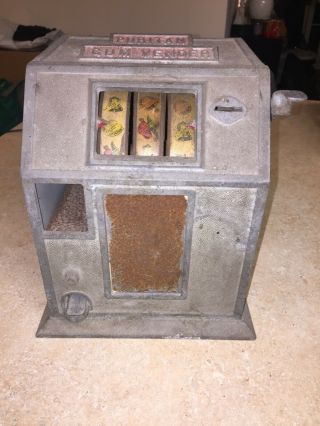 Vintage Slot Machine/gumball Machine 1930 