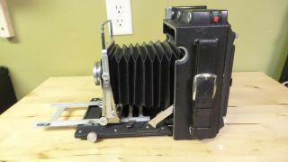 Vintage - Graflex Crown Graphic 4x5 Field Camera with Kodak Ektar f/4.  7 127 mm 2