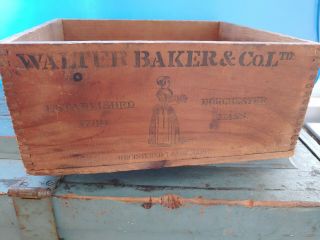 Vintage Antique Walter Baker & Co Ltd,  Dorchester,  Massachusetts Breakfast Cocoa