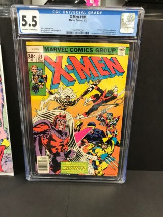 Cgc 5.  5 X - Men 104 X - Men 1 (9/63) Cover Homage Magneto Appearance Key 