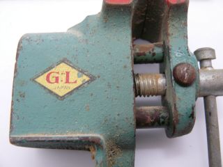 Vintage GL Small (Jeweler ' s) Bench Vise Clamp - Made In Japan USA 2