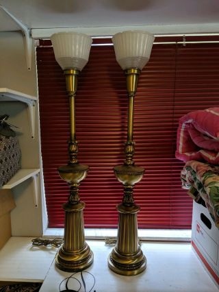 Vintage Brass Table Lamps Stiffel?