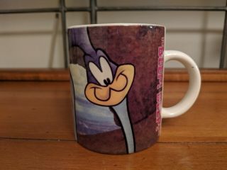 Looney Tunes Xpres Road Runner/wile E Coyote Coffee Mug Euc Warner Brothers 1996