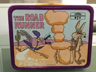 The Road Runner Metal Lunch Box No Thermos Vintage 1970