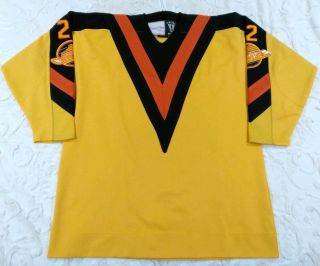 100 Authentic Pro 56 Mitchell & Ness Vancouver Canucks Jersey Vintage Retro