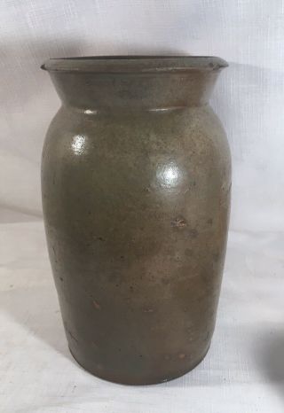 Jd Craven Antique Stoneware Salt Glaze Crock Storage Jar North Carolina J D Jar