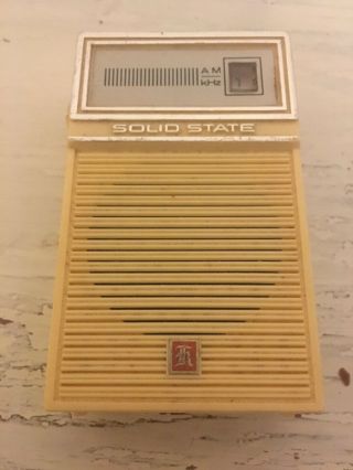 Vintage Katone Am Portable Radio Solid State Transistor Radio Model K - 1200 W/box