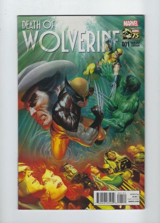 2014,  Marvel Death Of Wolverine 1 Alex Ross Variant