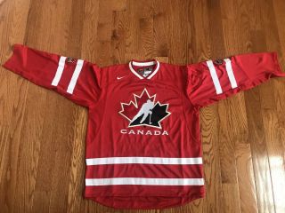 Vintage Team Canada Nike Iihf Hockey Jersey Size Medium Red White