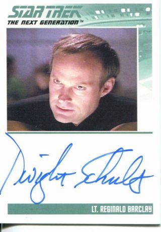 Star Trek Tng The Complete Series 1 Autograph Card Dwight Schultz