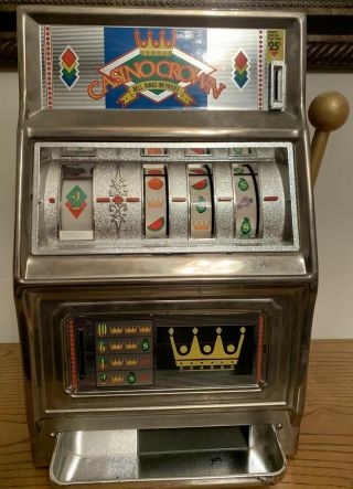 Vintage Waco Casino Crown Toy Slot Machine 25 Cent Coin Mech Operated (japan)