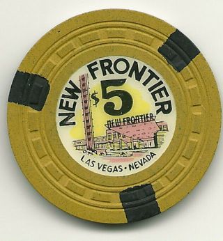 $5 Chip From The Frontier Casino,  Las Vegas,  Nevada