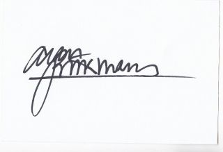 Alan Rickman (deceased) Signed Autograph - Harry Potter,  Die Hard Etc