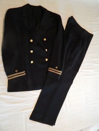 Vintage U.  S.  Navy Dress Blues Officers Uniform