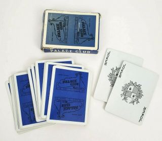 Vintage Playing Cards The Palace Club Reno Nevada Full Deck W Box