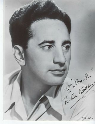 Greek - American Broadway & Film Director Elia Kazan,  Autographed Vintage Photo