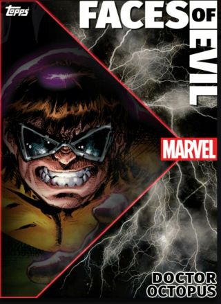 Topps Marvel Collect Card Trader Faces Of Evil Motion Wave 2 Set Of 7 W/ Award