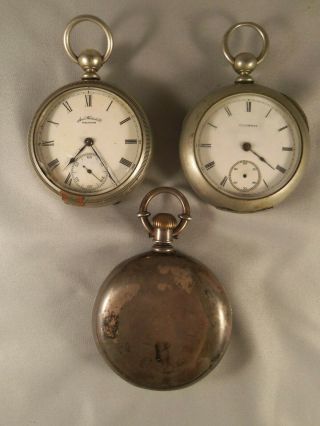 Vintage Key Wind Pocket Watches Need Service