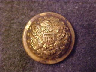 Old 1866 - 1897 Domed Brass Staff Officer Eagle 5/8 Uniform Button Goodwin`s