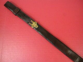 Indian War Us Army Model 1873 Springfield Trapdoor Leather Rifle Sling 5th Pat 2