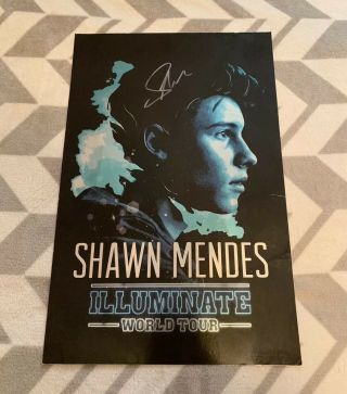 Shawn Mendes Illuminate World Tour Signed Autograph Tour Poster