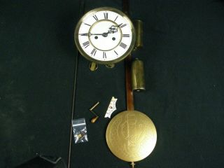Gustav Becker 2 Weight Vienna Regulator Clock Movement And Accessories P27