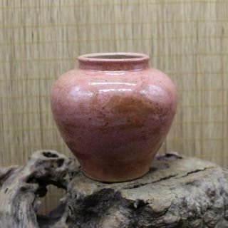 Chinese Ancient Antique Hand Make Powder Glaze Pot Porcelain Decoration B2