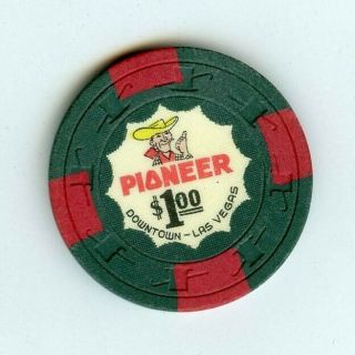 Rare Pioneer Las Vegas Casino Chip Obsolete Vintage $1 Casino Chip