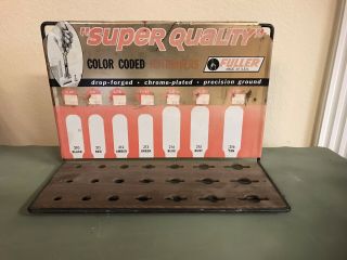 Vintage Fuller Tools Store Display Rack Nut Drivers Advertising