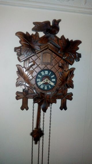 Vintage German Black Forest Cuckoo Clock By Regula