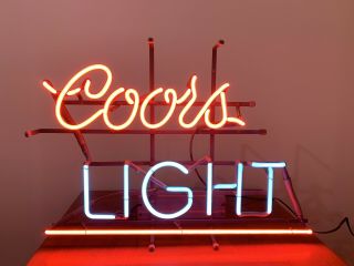 Vintage Coors Light Neon Sign By Everbrite