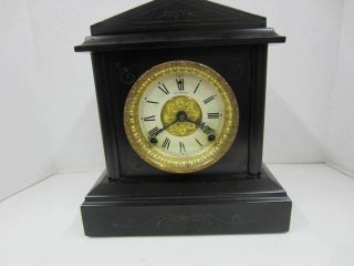Antique Sessions Clock Co.  8 Day 1/2 Hour Strike Cathedral Gong Mantle Clock