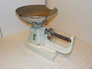 Vintage Triner Scale & Mfg Co 1 Pound Candy Scale With Metal Bowl Scoop