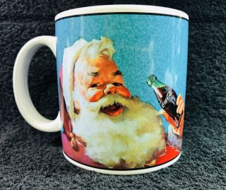 Vintage Santa Claus Coca Cola Christmas Coffee Tea Mug Cup