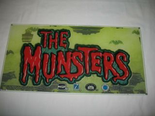 Rare Vintage The Munsters Igt Casino Slot Machine Glass Sign 88649600