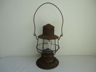 Antique Dietz No.  39 Railroad Lantern Bell Bottom Kerosene Oil Railroad Lantern